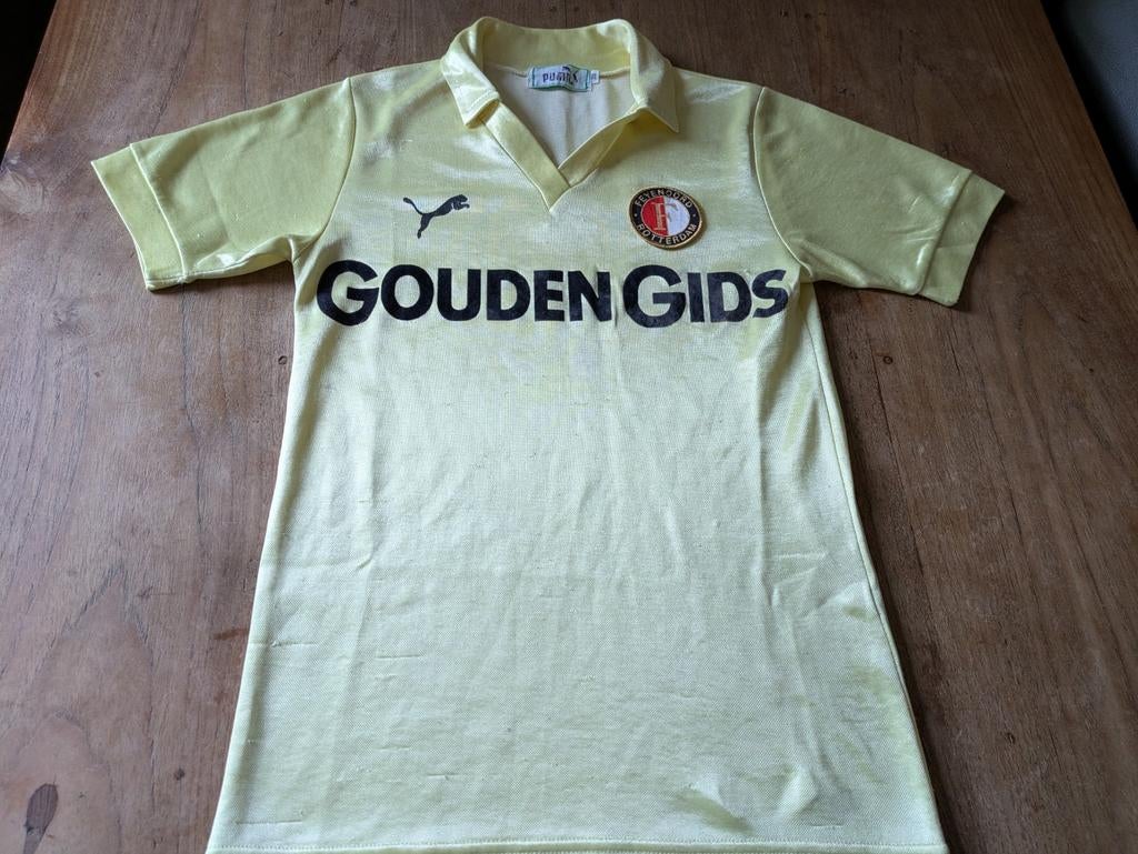 Voetbalshirt Feyenoord vintage shirt 1983 Gouden Gids, Maat XS of kleiner, Ophalen of Verzenden, Zo goed als nieuw, Shirt