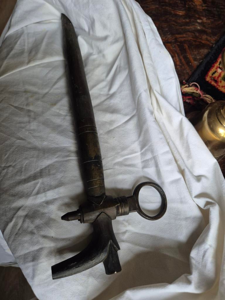 Antieke kraan - 34 cm lang, Antiek en Kunst, Ophalen