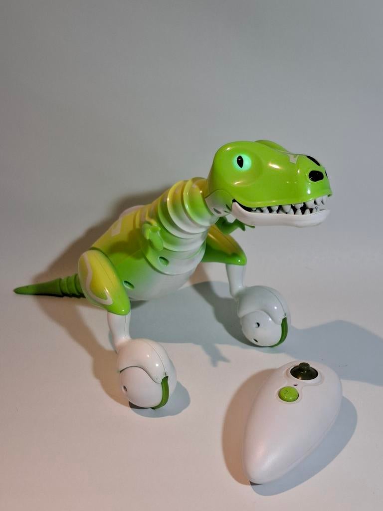 Spin Master Groene Robot Dinosaurus met Afstandsbediening, Ophalen of Verzenden, Zo goed als nieuw, Jongen of Meisje
