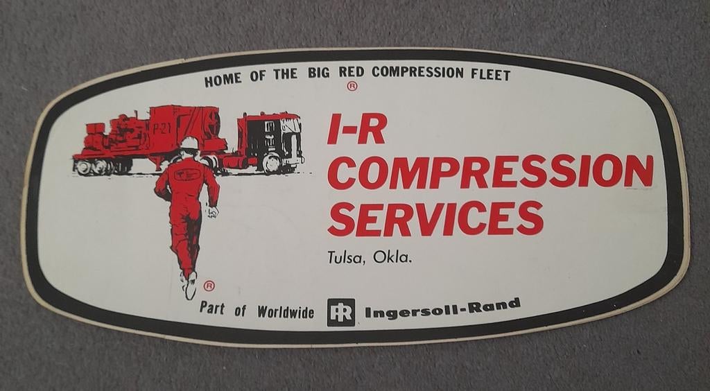 Ingersoll Rand Red Fleet Sticker - 1990 - 60x20 cm, Verzamelen, Merken en Reclamevoorwerpen, Nieuw, Reclamebord, Ophalen of Verzenden
