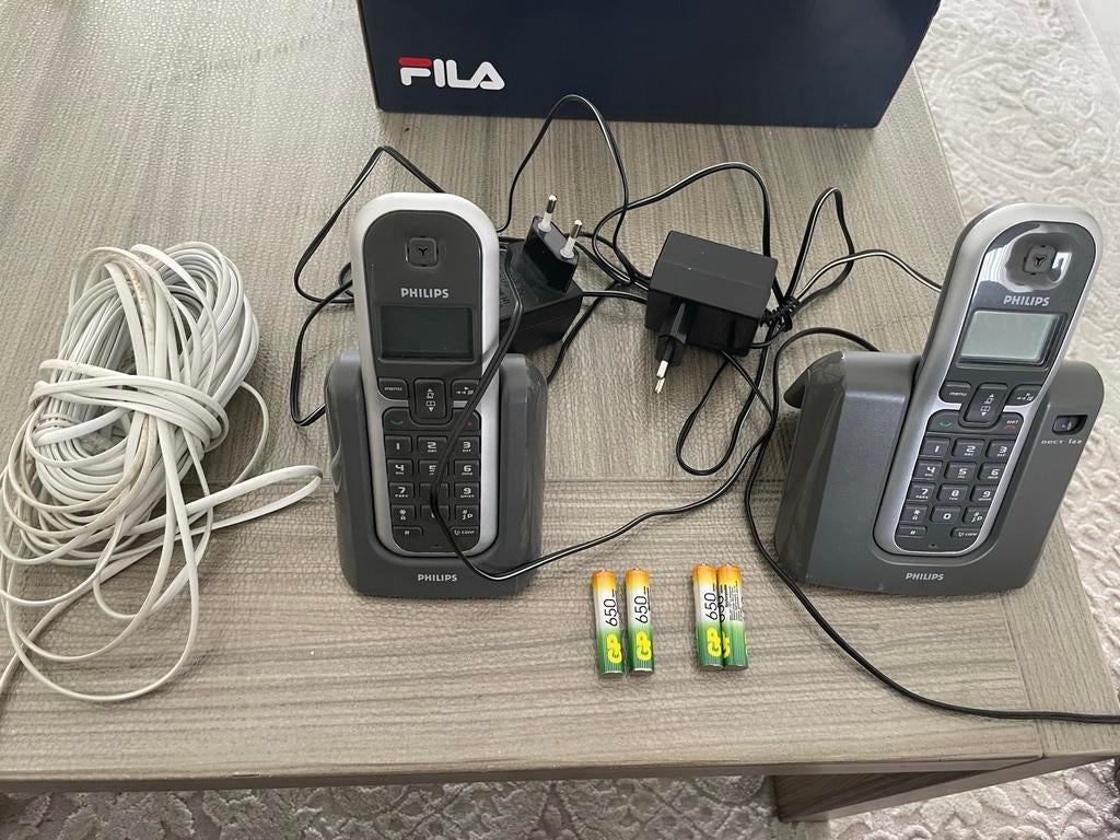 Philips Vaste Telefoons - 2 Handsets, Telecommunicatie, Vaste telefoons | Handsets en Draadloos, Ophalen of Verzenden, Gebruikt