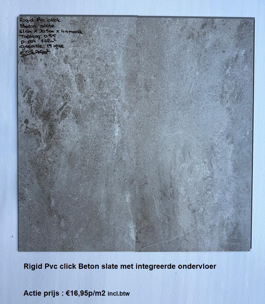 Deze week €16,95m2 Pvc Click Tegel Marmer Beige %60 Korting, 75 m² of meer, Wit, Nieuw, Ophalen of Verzenden