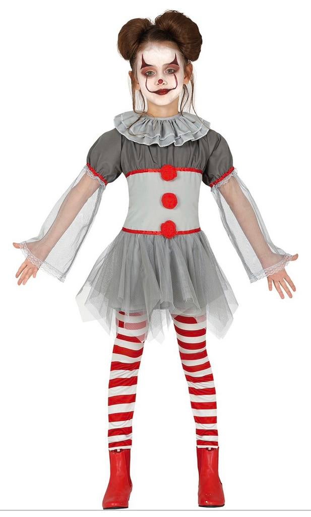 Clown 🤡 It 🎈 jurkje 9-11 jaar, Ophalen, Zo goed als nieuw, 122 t/m 128, Meisje