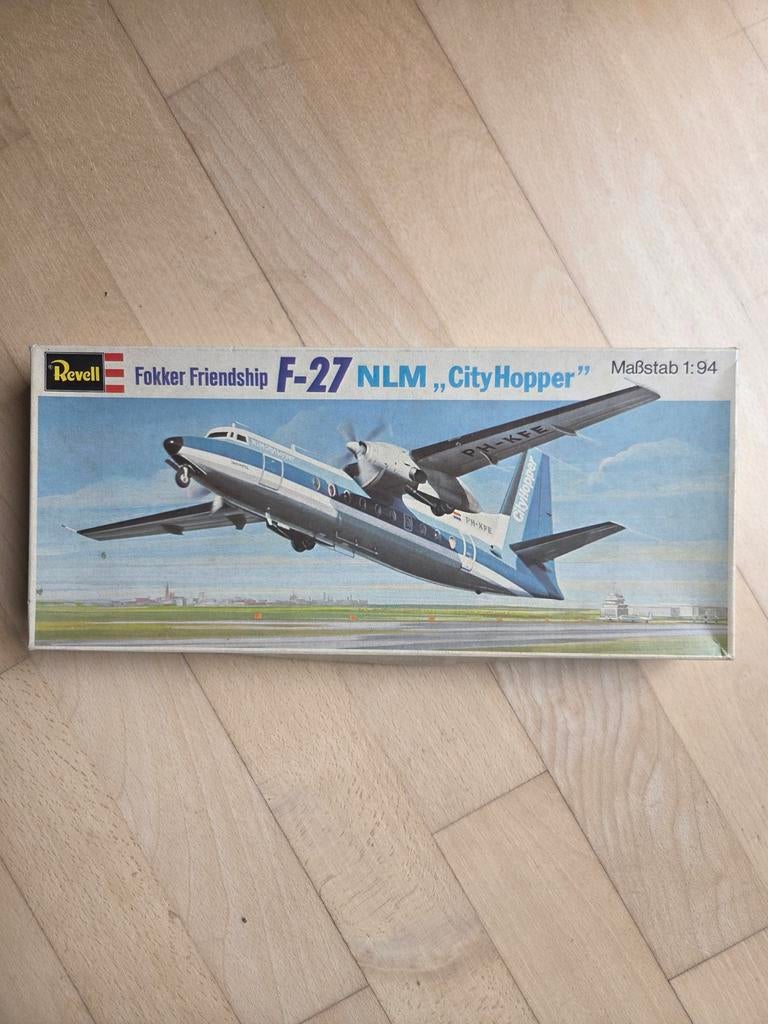 Revell Fokker Friendship F-27 NLM CityHopper 1:94, Gebruikt, Revell, Ophalen of Verzenden, Groter dan 1:72