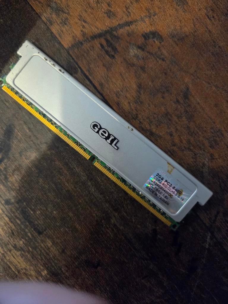 2GB PC2-6400 DDR2 RAM Geheugen, Gebruikt, Ophalen of Verzenden, DDR2, Desktop