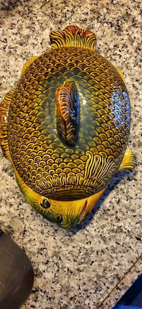 Vintage Vis Terrine met Deksel, Ophalen of Verzenden