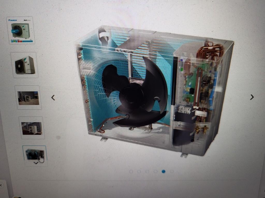 Daikin sattaliet/kanaal.  7kw warmtepomp C&H. Zgan, Ophalen of Verzenden, Zo goed als nieuw