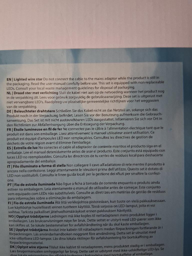 Kerstster, Diversen, Kerst, Ophalen of Verzenden, Nieuw