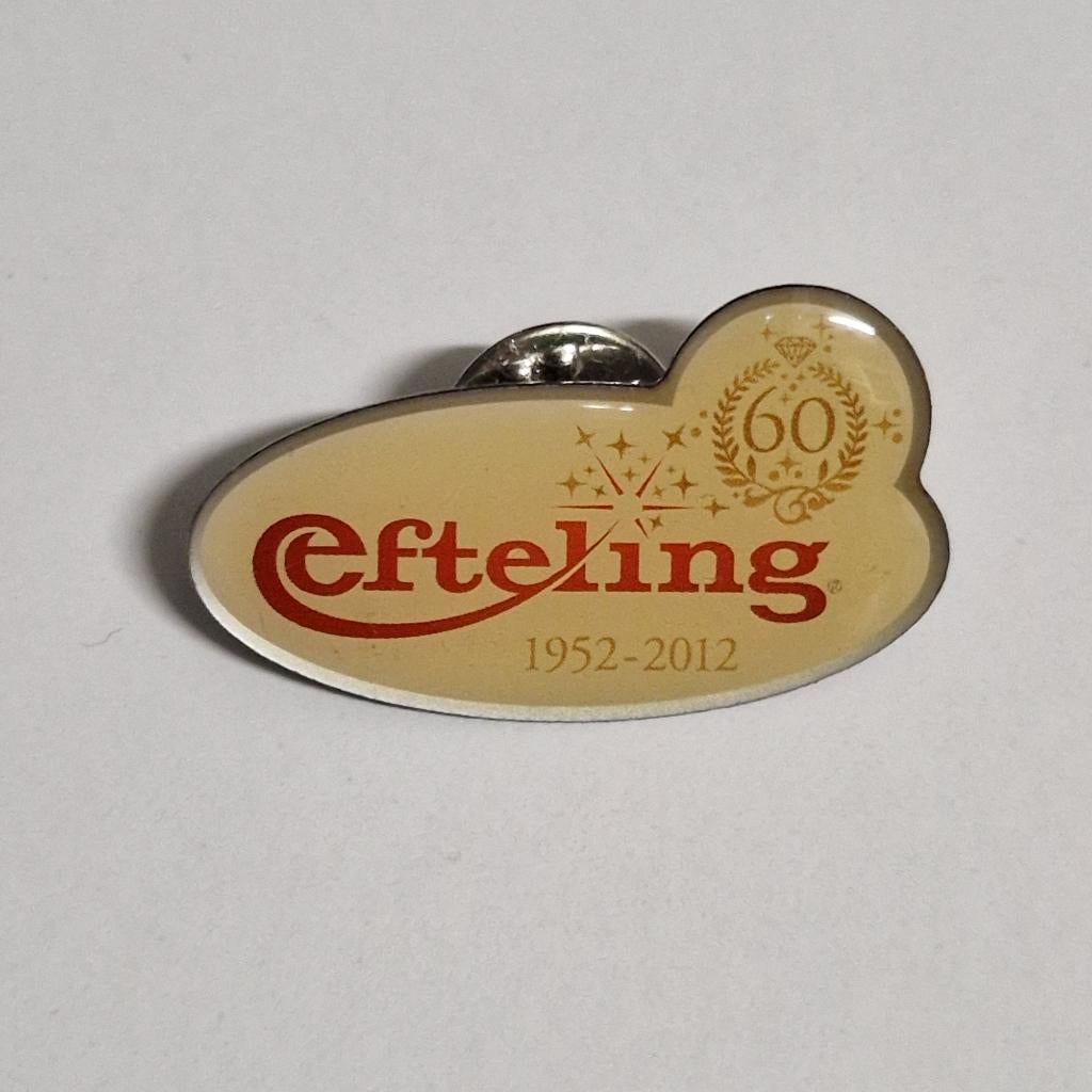 Efteling 60 Jaar Pin, Ophalen of Verzenden, Zo goed als nieuw, Button of Speldje
