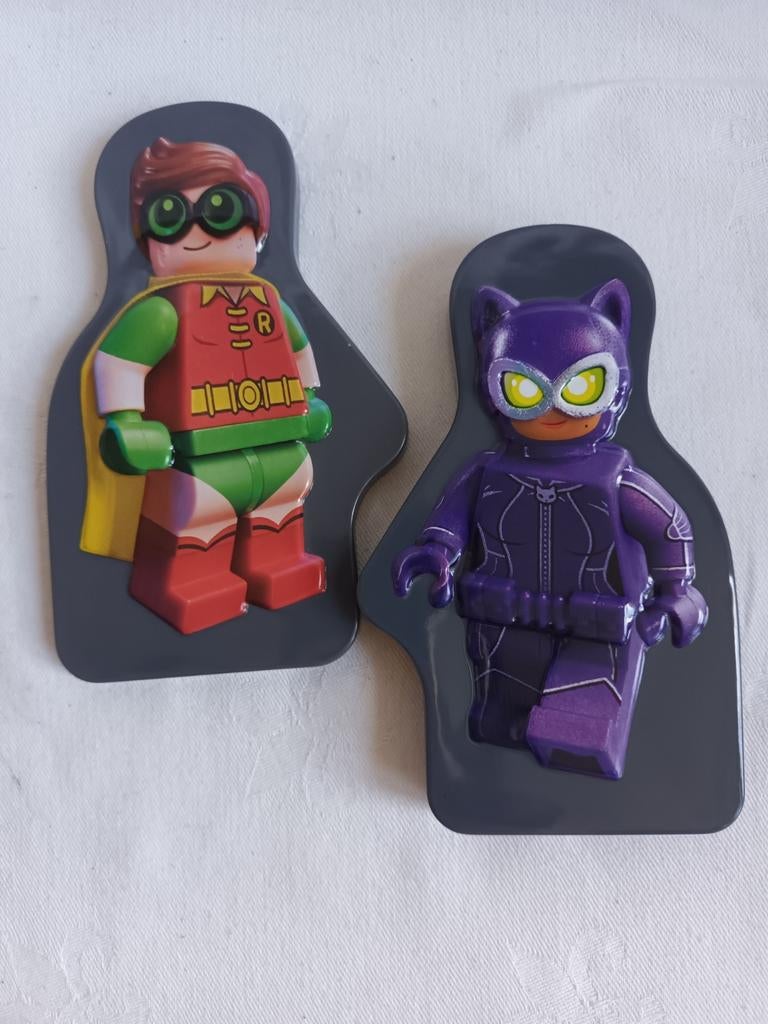 Blikje The Lego Group , McDonald's Batman Robin & Catwoman, Verzamelen, Blikken, Zo goed als nieuw, Overige, Ophalen of Verzenden