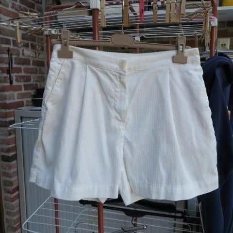 Shortje wit geribd Terre Bleue mt 38, Maat 38/40 (M), Kort, Terre Bleue, Wit