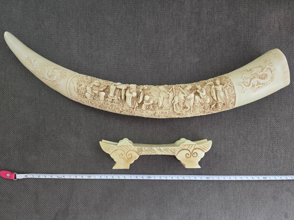 Kunststof ivoren hoorn mogelijk uit Japan, Ophalen of Verzenden