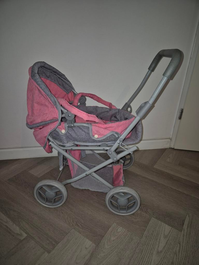 Roze poppenwagen, Verzamelen, Poppenhuizen en Toebehoren, Ophalen, Poppenhuis