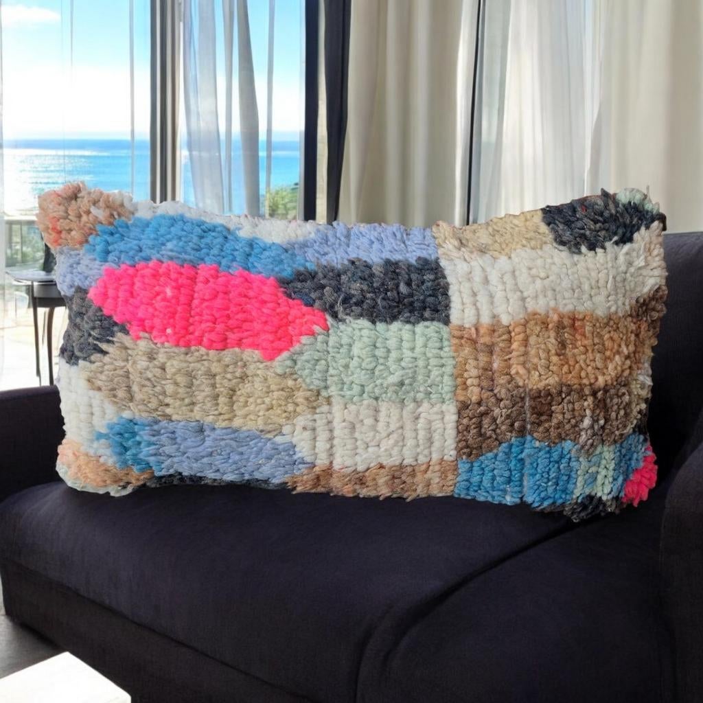 Marokkaans kussen, berber sierkussen, Huis en Inrichting, Woonaccessoires | Kussens, Ophalen of Verzenden, Nieuw, Vierkant