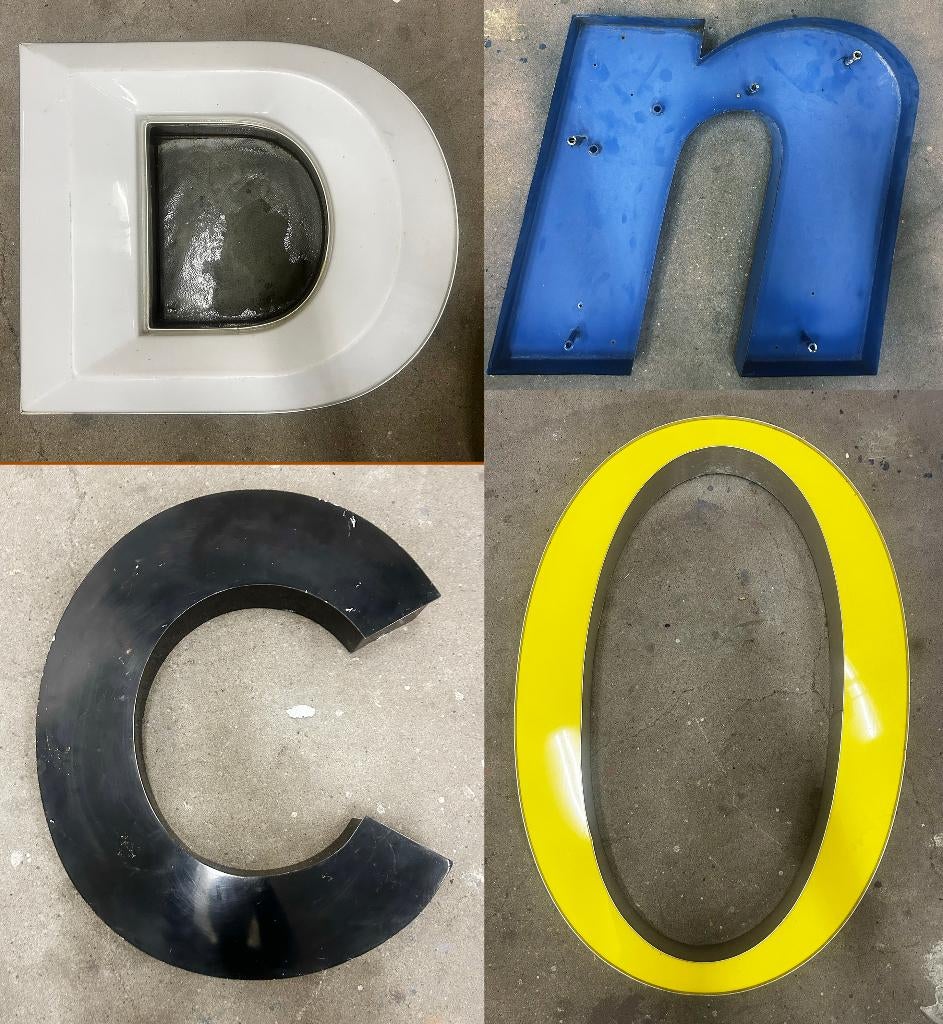 Grote reclame gevel letters, Ophalen, Gebruikt, Verpakking