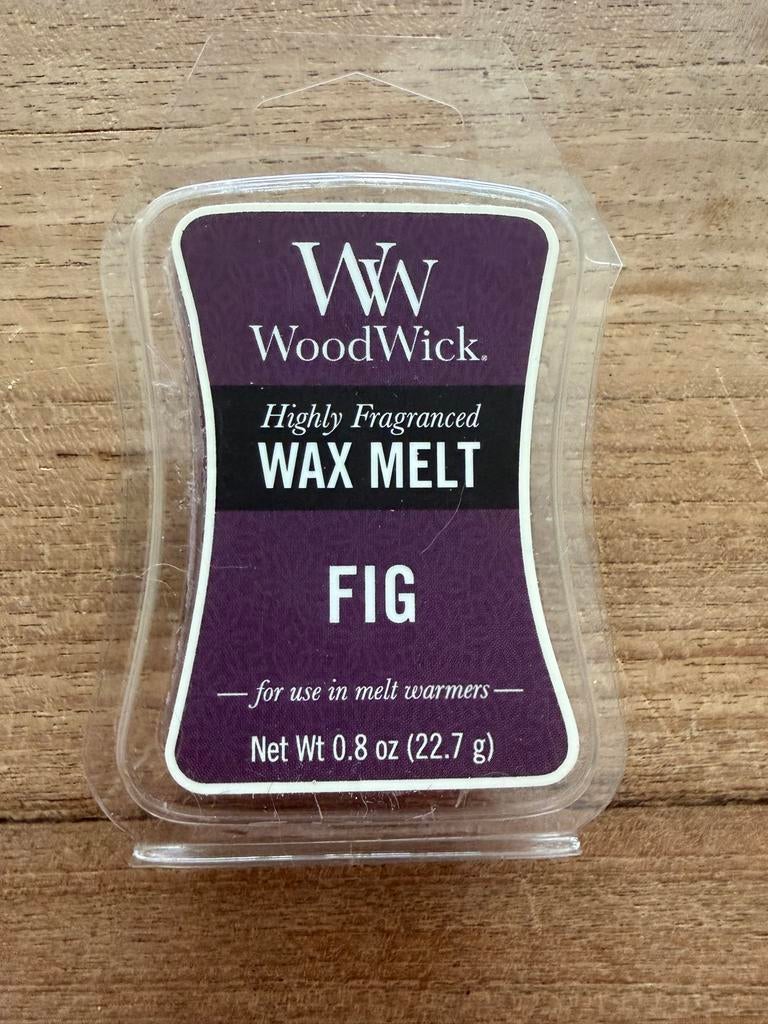 WoodWick Wax Melt Fig Nieuw, Huis en Inrichting, Woonaccessoires | Kandelaars en Kaarsen, Kunststof, Nieuw, Ophalen of Verzenden