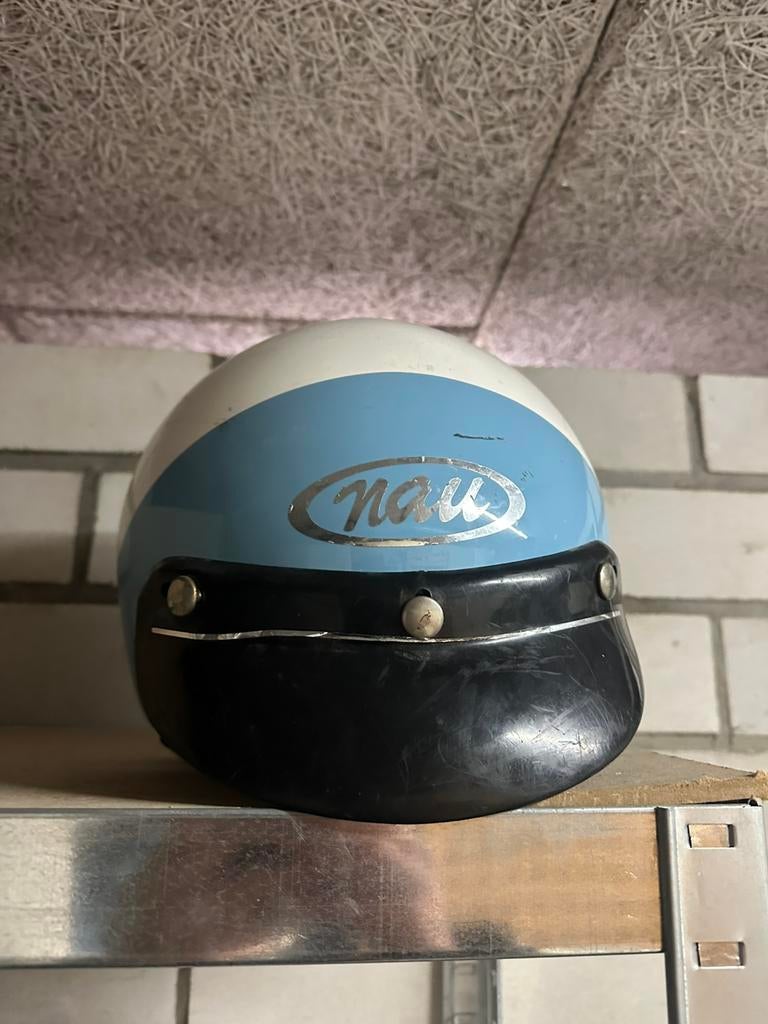 Nau scooter helm, Fietsen en Brommers, Brommerhelmen, Ophalen of Verzenden, Gebruikt, Medium
