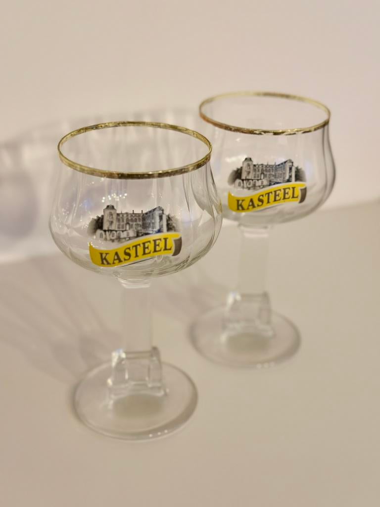Speciaal bier glazen Kasteel Rouge, Ophalen, Gebruikt, Bierglas