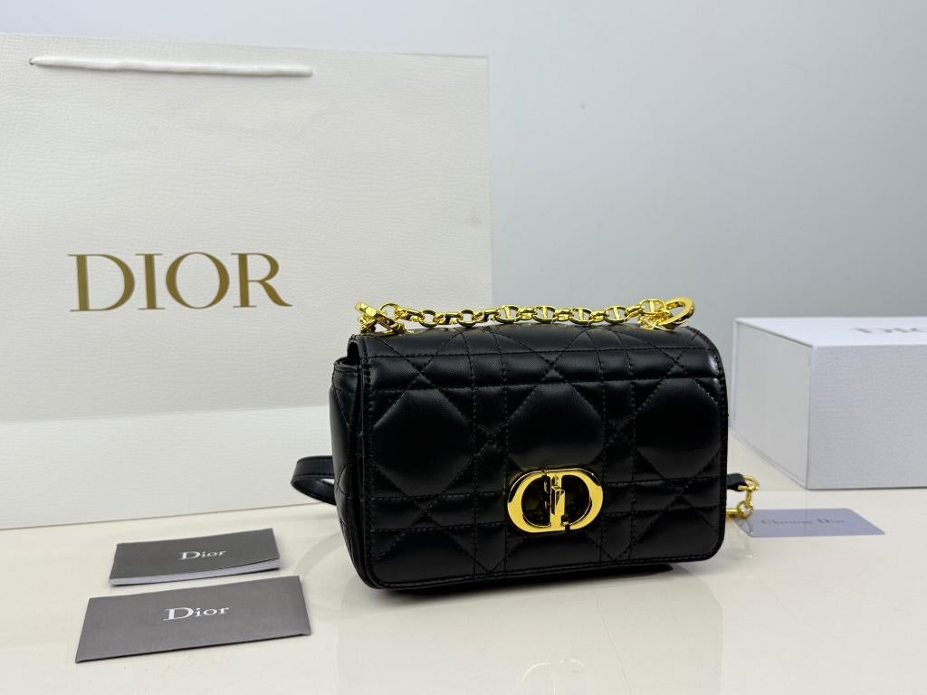 Dior Caro damesschoudertas, Verzenden, Nieuw, Zwart, Handtas