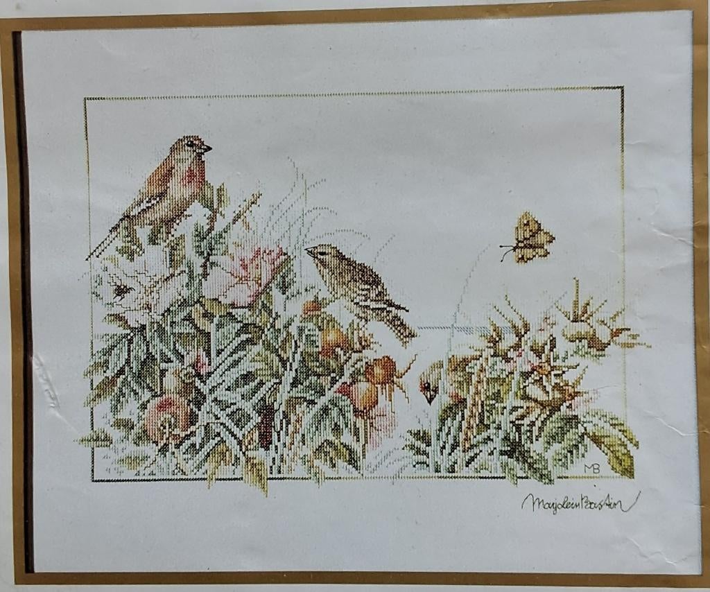 Borduurpakket Lanarte 33850 - Marjolein Bastin - Vogels en R, Ophalen of Verzenden, Nieuw, Handborduren, Borduurpakket
