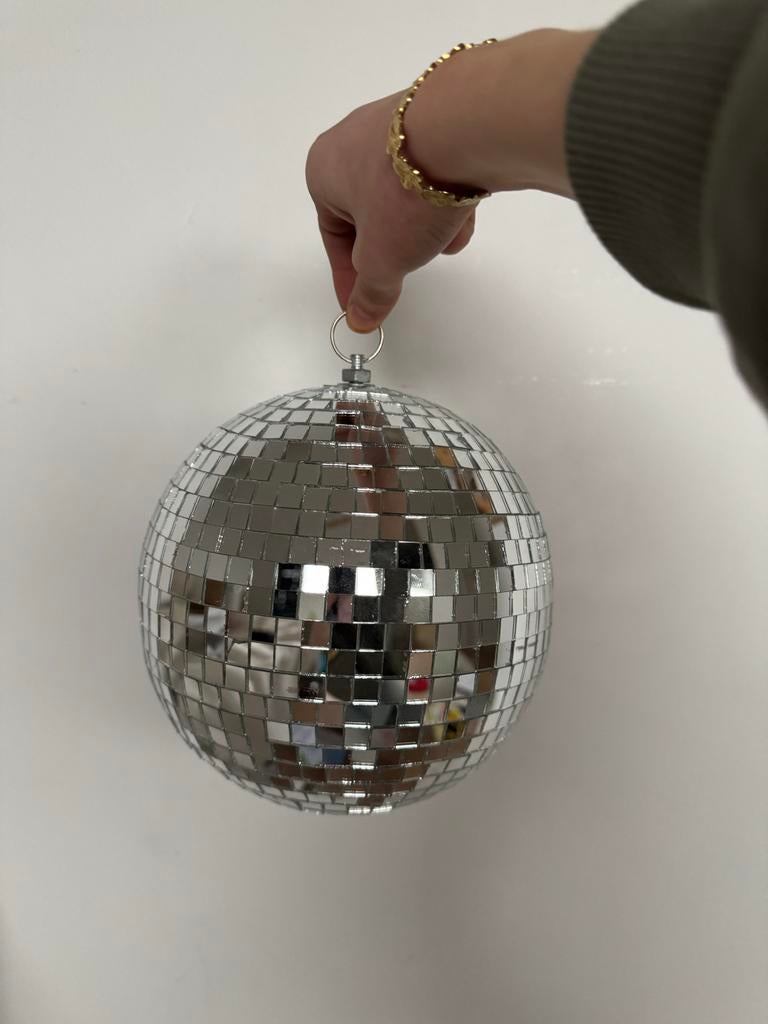 Spiegelbol Disco Bol, Huis en Inrichting, Ophalen of Verzenden, Gebruikt, Glas, Minder dan 50 cm