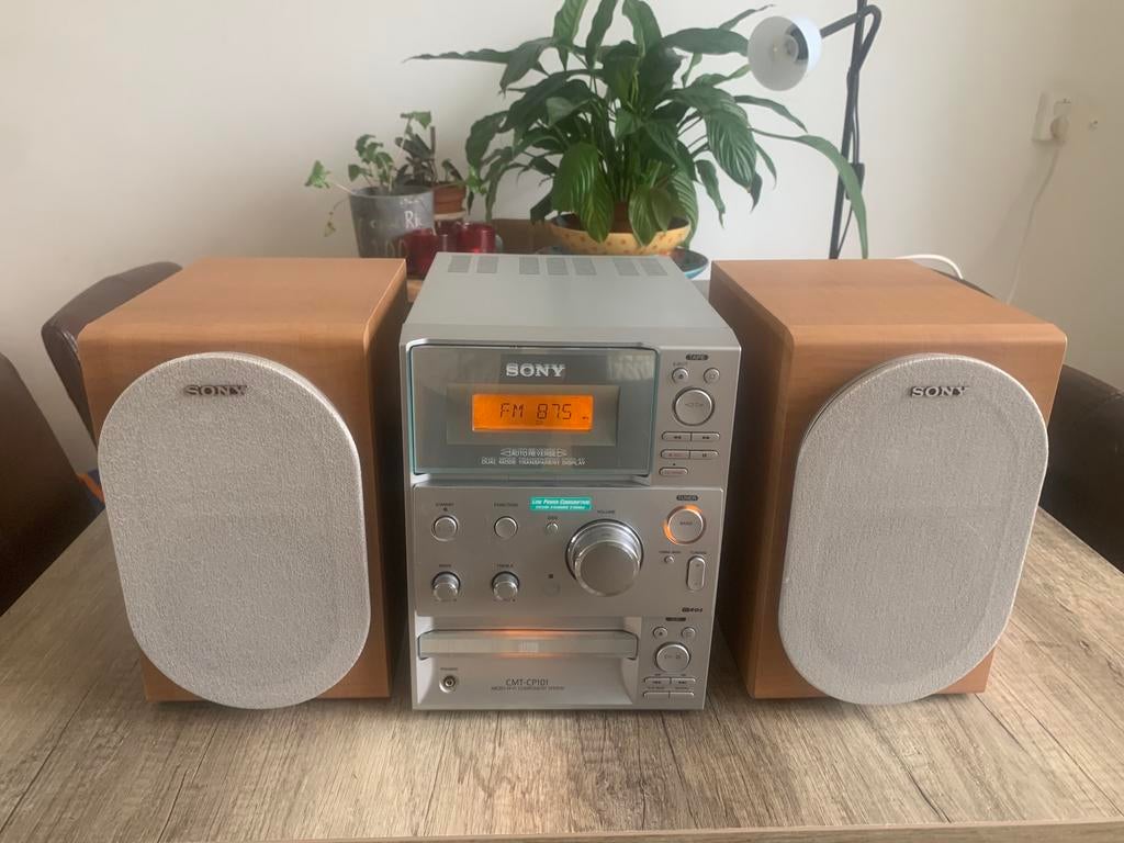 Sony CMT-CP101 Micro Hifi-systeem met CD-speler en Radio, Ophalen of Verzenden, Zo goed als nieuw, Microset, Sony