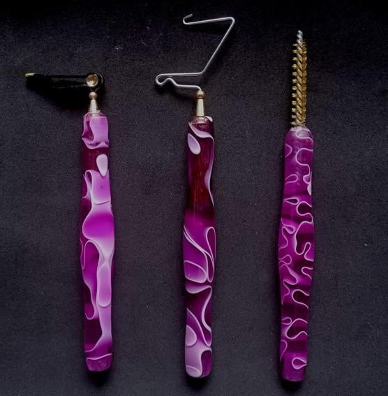 Set van 3 stuks vliegbind gereedschap (Paars, Watersport en Boten, Ophalen, Nieuw, Complete set