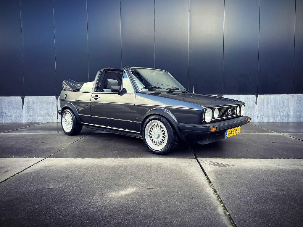 Volkswagen Golf 1.6 GLS Cabriolet AUT 1986 | belastingvrij, Auto's, Zwart, 4 cilinders, Cabriolet, 4 stoelen