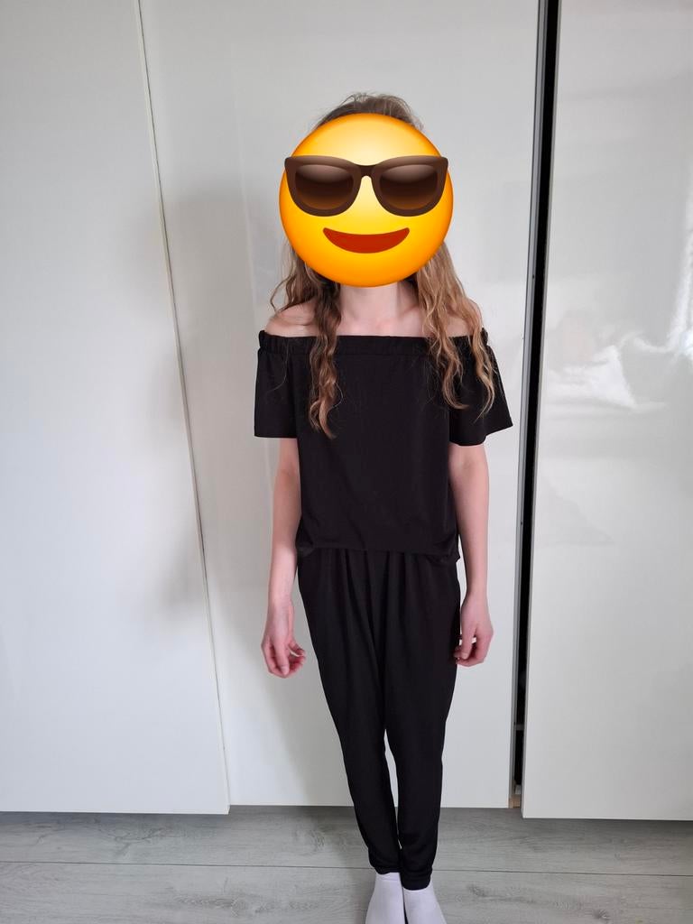 Zwarte jumpsuit van Costes, maat XS, Costes, Ophalen of Verzenden, Maat 34 (XS) of kleiner, Zwart