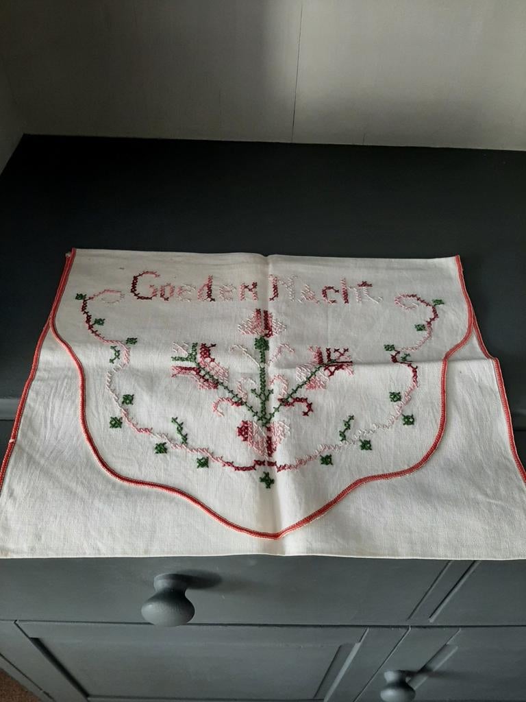 Brocant Geborduurde Pyamazak, Ophalen of Verzenden