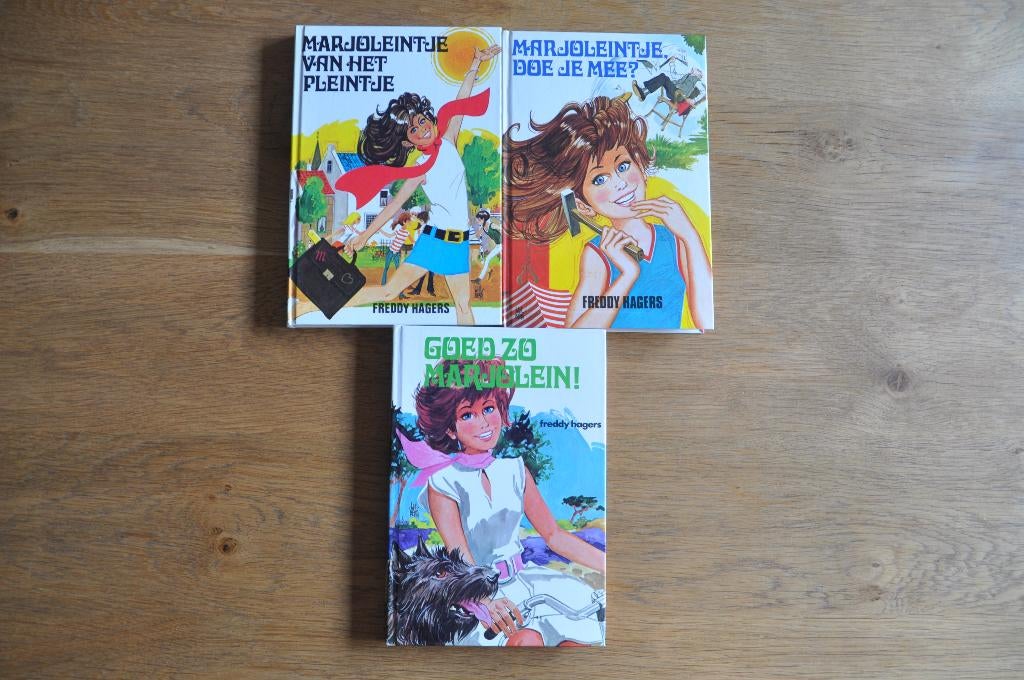 3 boeken van Marjoleintje van het pleintje (Freddy Hagers), Ophalen of Verzenden, Zo goed als nieuw, Freddy hagers, Fictie