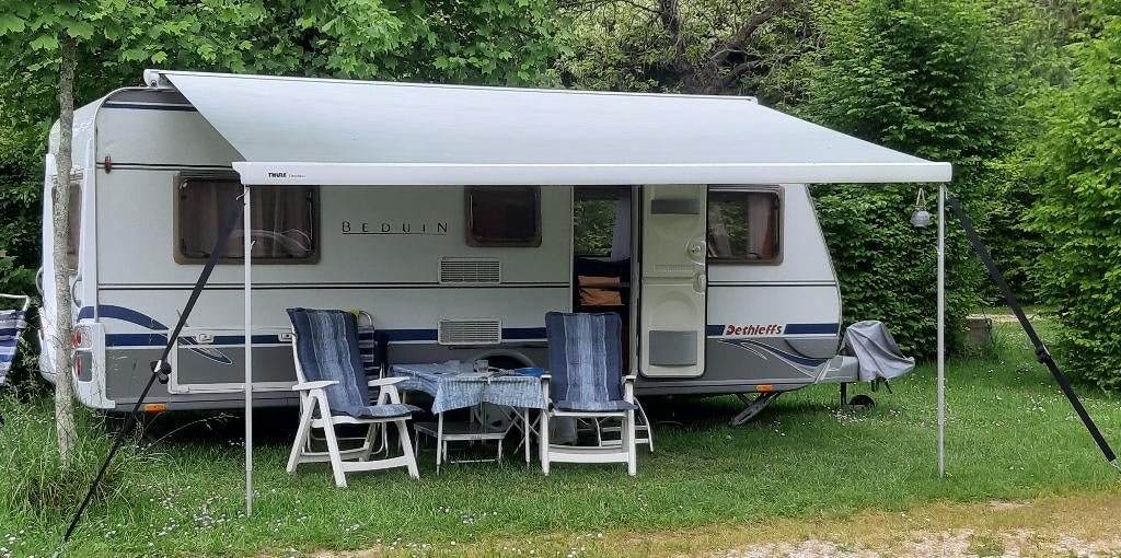 Dethleffs Beduin 510v van 1e eigenaar, zeer goed onderhouden, Caravans en Kamperen, Caravans, Particulier, tot en met 4, 1000 - 1250 kg