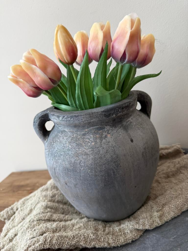 Leuk kruikje - vaasje met oren, Steen, -, -, Nieuw