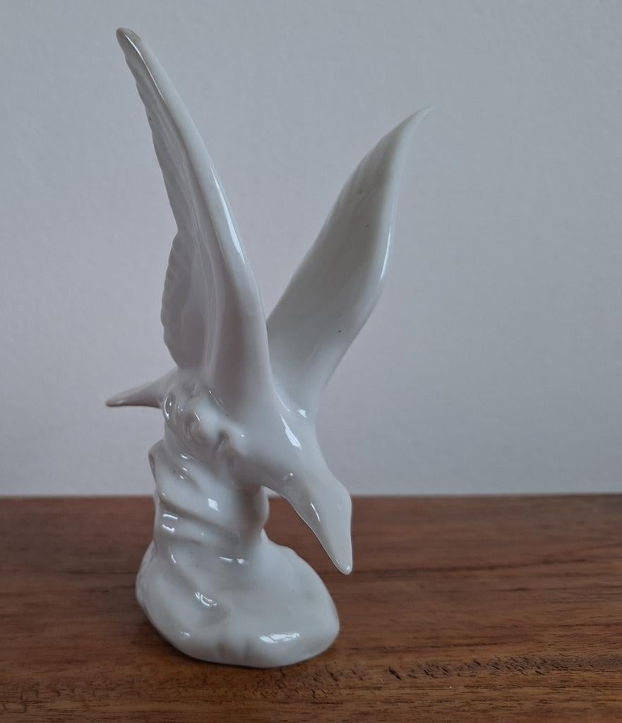 Wit porseleinen meeuw, Ophalen of Verzenden, Zo goed als nieuw, Dier