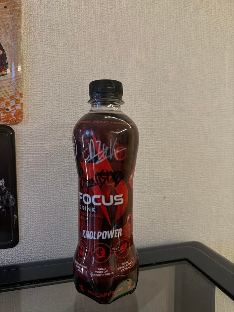 Focus drink met handtekeningen, Ophalen of Verzenden, Zo goed als nieuw