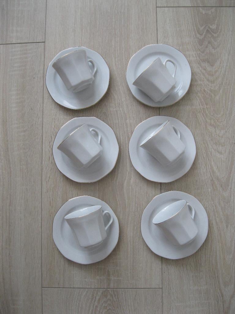 NIEUW KOP EN SCHOTEL 6 X, Nieuw, Ophalen of Verzenden, Effen, Kop(pen) en/of Schotel(s)