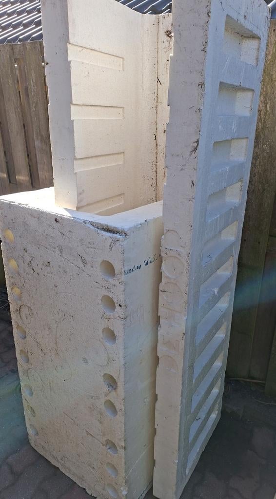 Piepschuim funderings bekisting, 5 stuks, EPS bekisting, Ophalen, Zo goed als nieuw