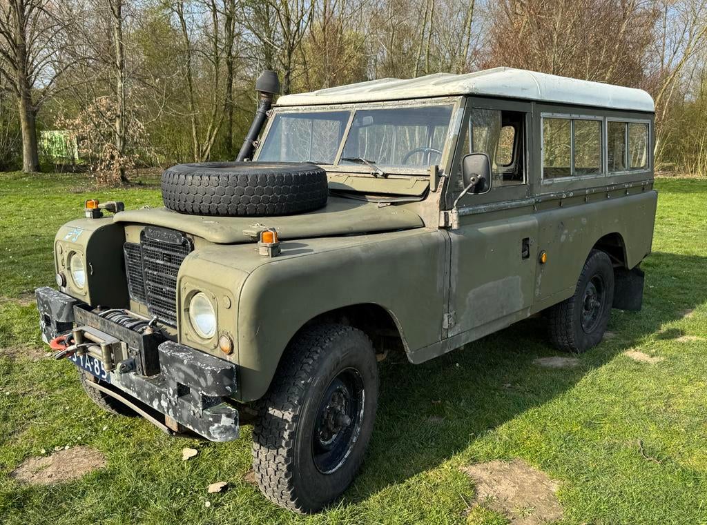 Land Rover Series 109 1975 Groen, Auto's, Zwart, 4 cilinders, 23 km/l, Leder