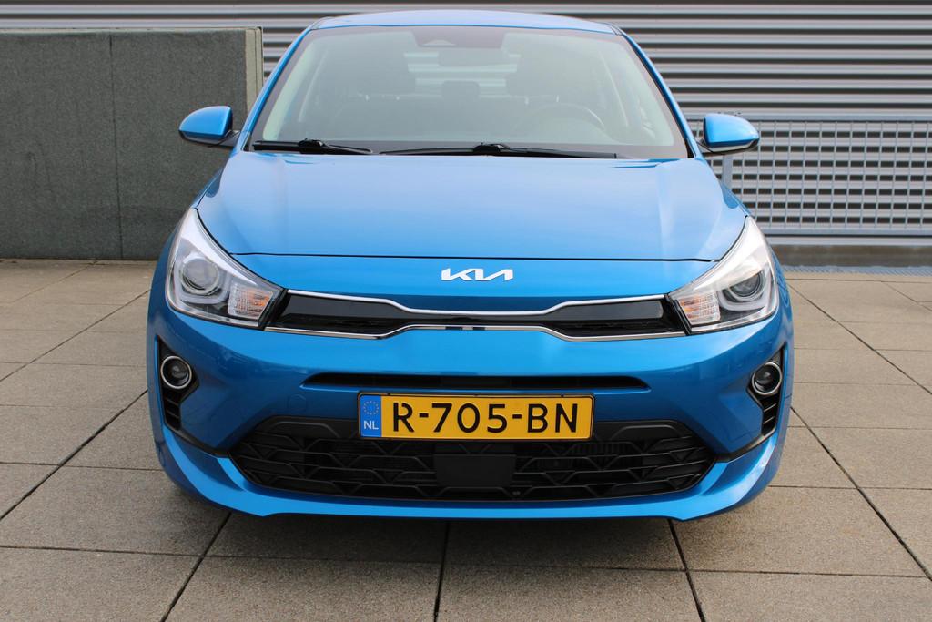Kia Rio 1.0 T-GDi MHEV DynamicLine | Full map navigatie | Ac, Auto's, Kia, Gebruikt, Euro 6, Blauw, 49 €/maand