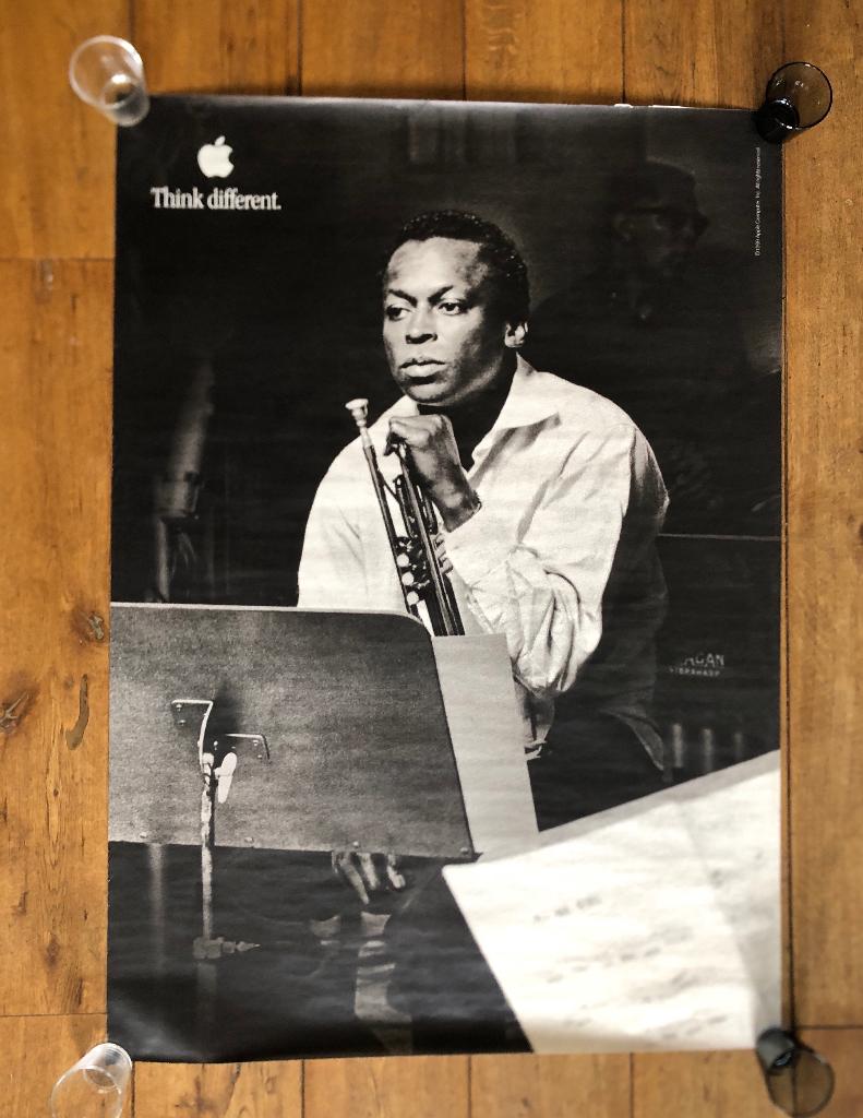 Reclameposter Apple 'Think Different' (1999) A0/84x119 cm, Ophalen of Verzenden, Reclamebord