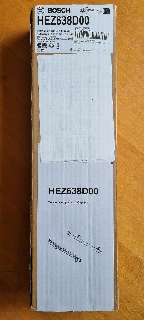 Bosch HEZ638D00 stoomoven rail nieuw in doos, Hete lucht, Nieuw, Oven met grill, Draaiplateau