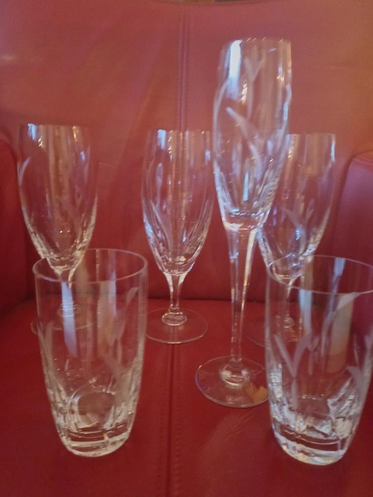 Rogaska mooie cristallen glazen. Gekocht 40 jaar geleden in, Ophalen, Zo goed als nieuw, Overige typen