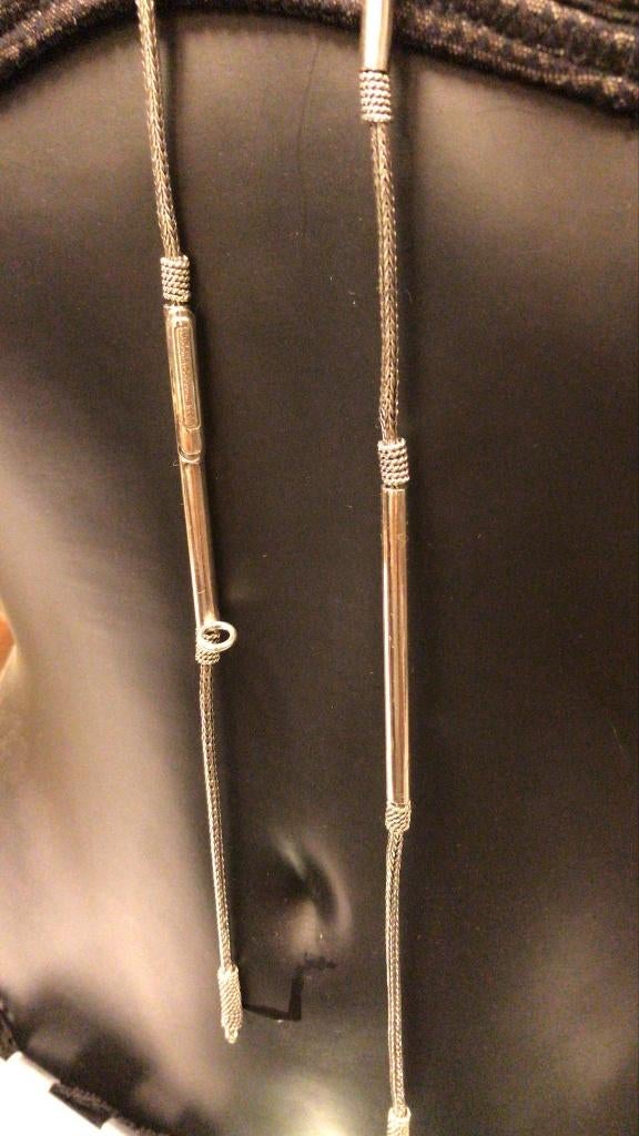 BUDDHA TO BUDDHA KETTING TYPE ELLEN LENGTE 118 CM € 599,00, Ophalen of Verzenden, Zo goed als nieuw, Zilver, Zilver