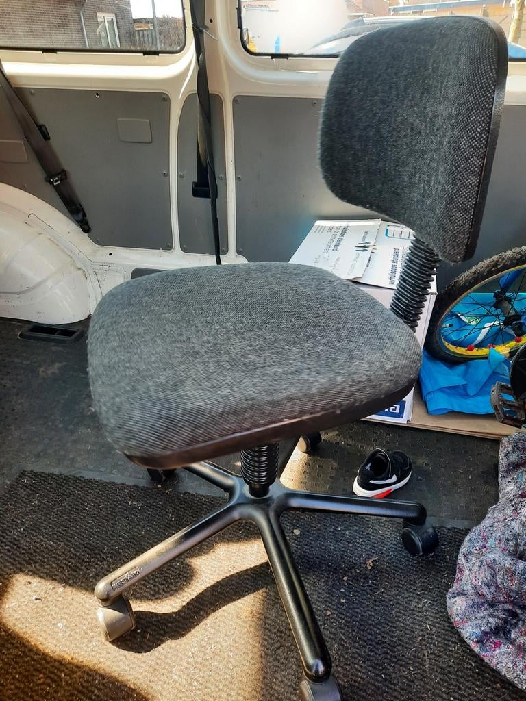 Verstelbare bureaustoel, Ophalen of Verzenden, Gebruikt, Zwart