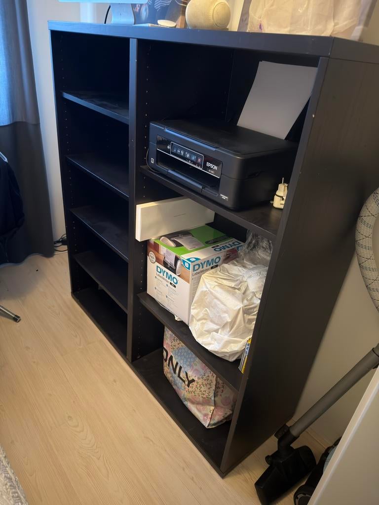 Zwarte IKEA kallax kast 2 stuks, Ophalen, 50 tot 100 cm, Zo goed als nieuw, Minder dan 100 cm