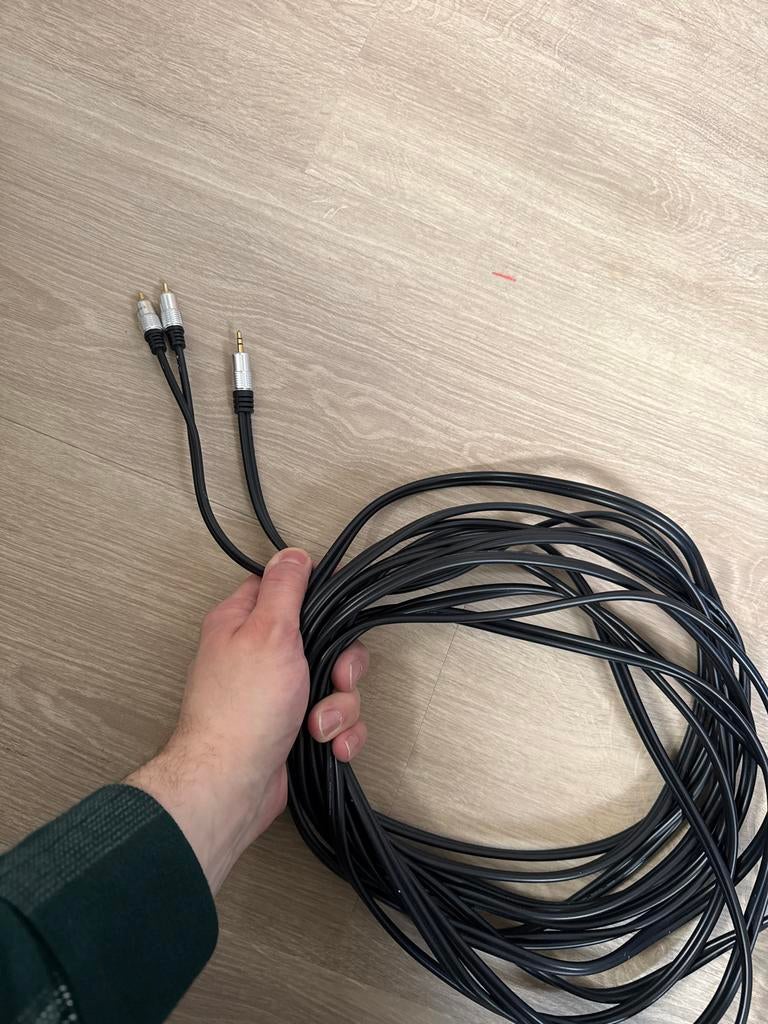 Audio kabel - RCA naar 3.5mm jack, Ophalen, Nieuw, 2 tot 5 meter, Overige kabels