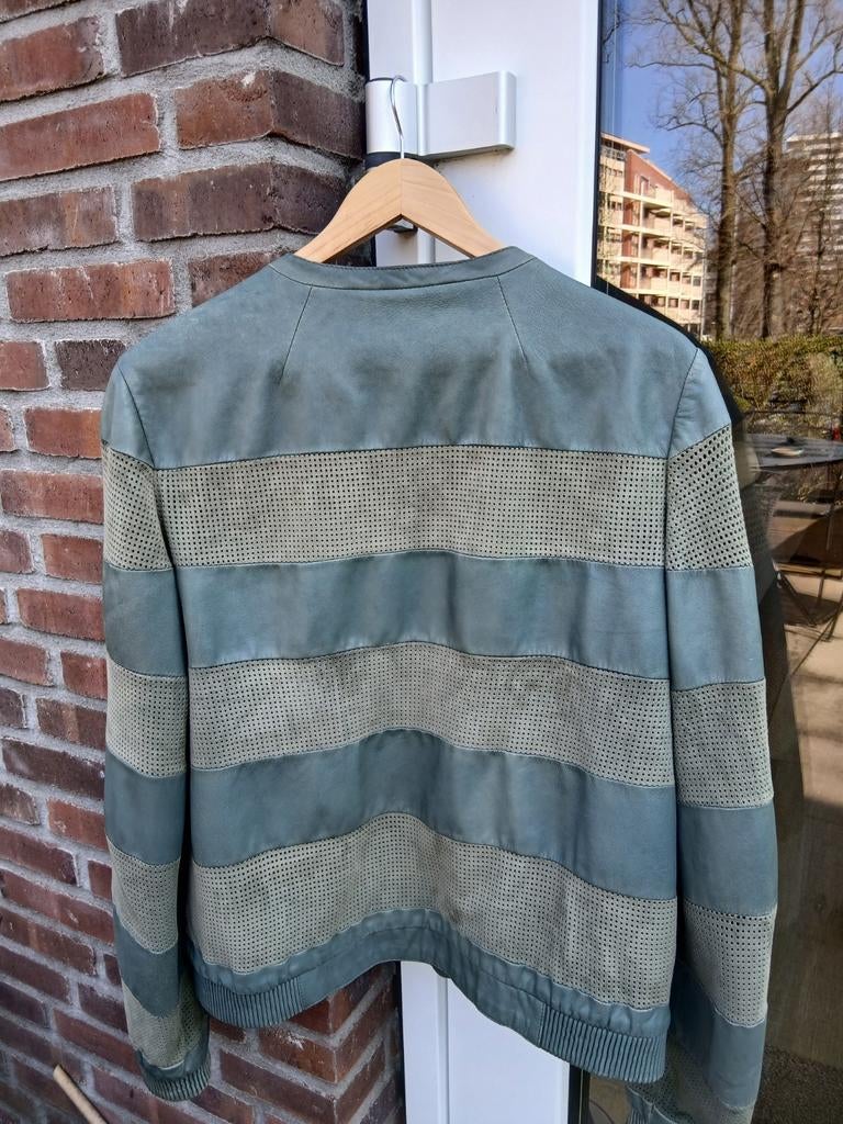 Dames leren jasje, Maat 42/44 (L), Ophalen of Verzenden, Jasje, Gedragen