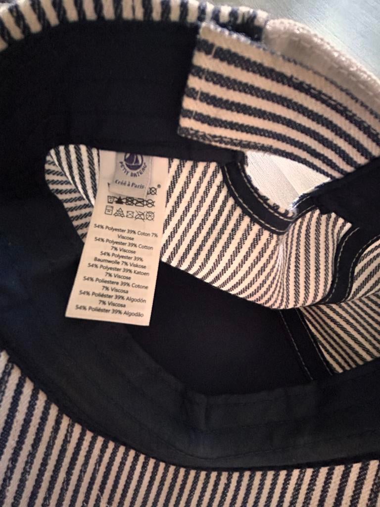 Petit Bateau gestreepte pet voor kinderen, Ophalen of Verzenden, Zo goed als nieuw, Jongetje of Meisje, Pet
