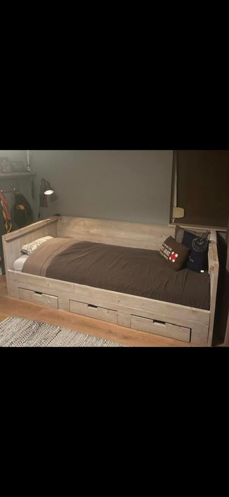 Bed met kast, Gebruikt, Kast, 105 cm of meer, Ophalen of Verzenden