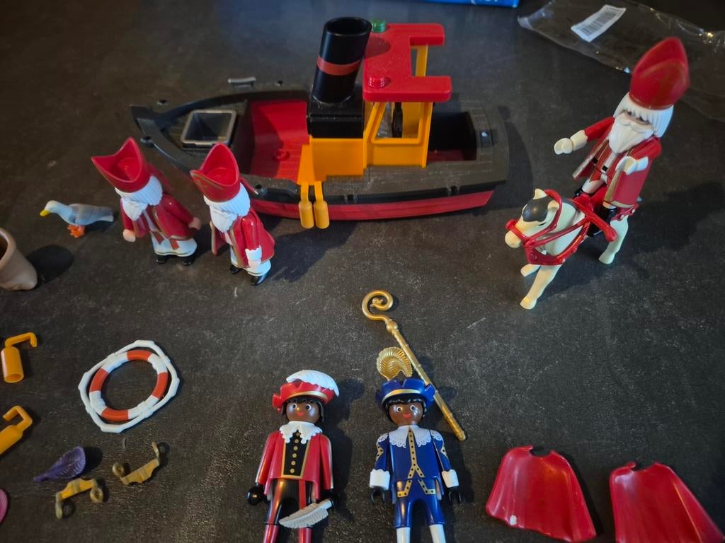 Sinterklaas en Zwarte Piet Playmobil, Kinderen en Baby's, Speelgoed | Playmobil, Ophalen of Verzenden, Gebruikt